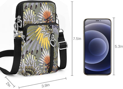 Lightweight Small Crossbody bags Cell Phone Purses Travel Pouch Shoulder Bag for Women - Colors B