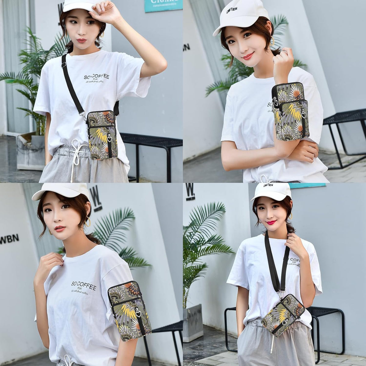 Lightweight Small Crossbody bags Cell Phone Purses Travel Pouch Shoulder Bag for Women - Colors B