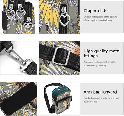 Lightweight Small Crossbody bags Cell Phone Purses Travel Pouch Shoulder Bag for Women - Colors B