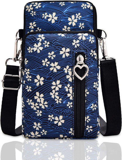 Lightweight Small Crossbody bags Cell Phone Purses Travel Pouch Shoulder Bag for Women - Colors B