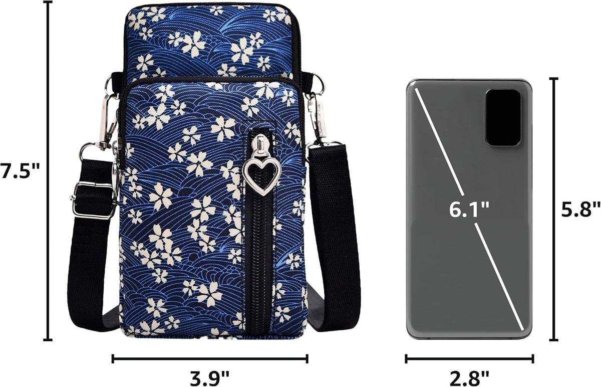 Lightweight Small Crossbody bags Cell Phone Purses Travel Pouch Shoulder Bag for Women - Colors B