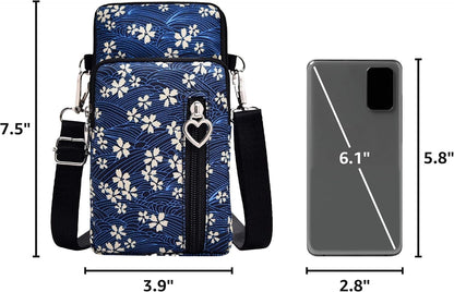 Lightweight Small Crossbody bags Cell Phone Purses Travel Pouch Shoulder Bag for Women - Colors B
