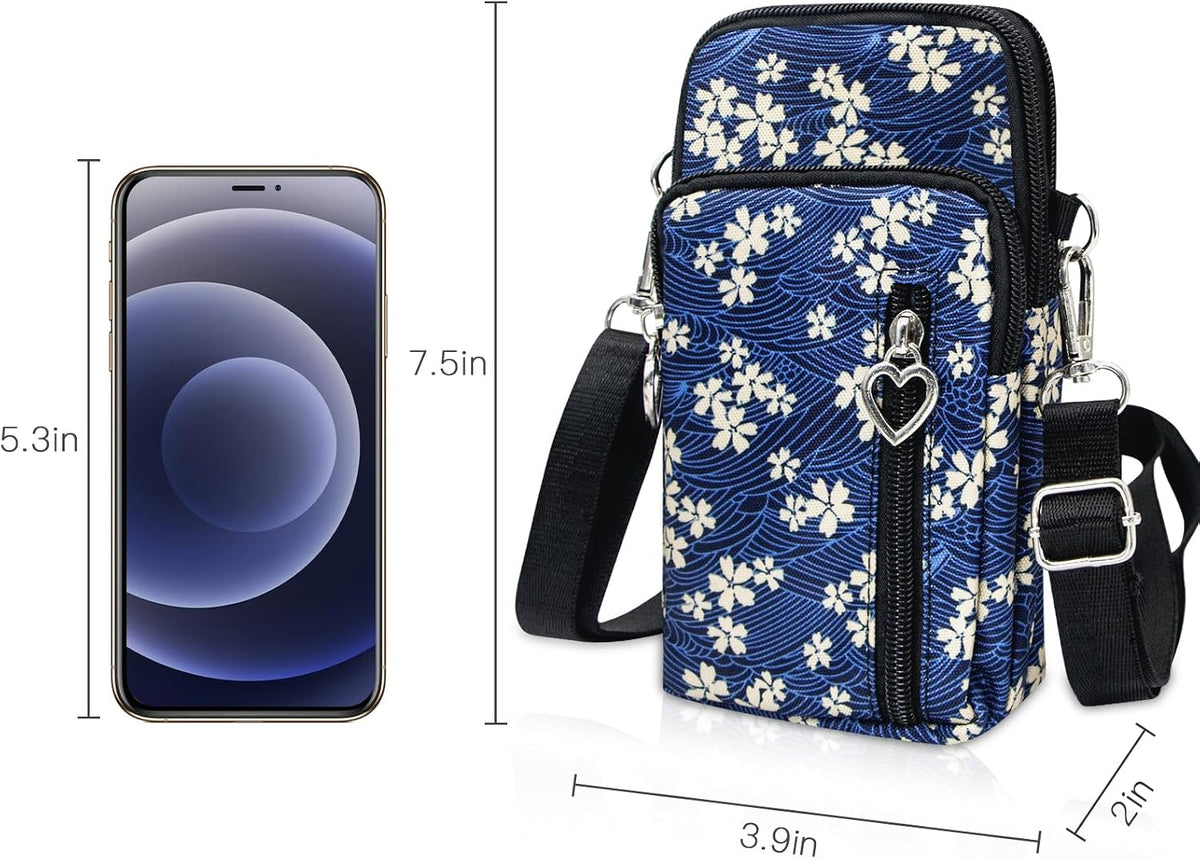 Lightweight Small Crossbody bags Cell Phone Purses Travel Pouch Shoulder Bag for Women - Colors B