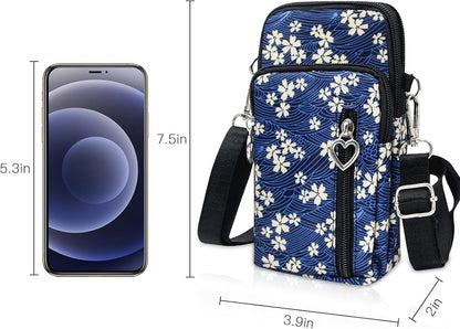 Lightweight Small Crossbody bags Cell Phone Purses Travel Pouch Shoulder Bag for Women - Colors B