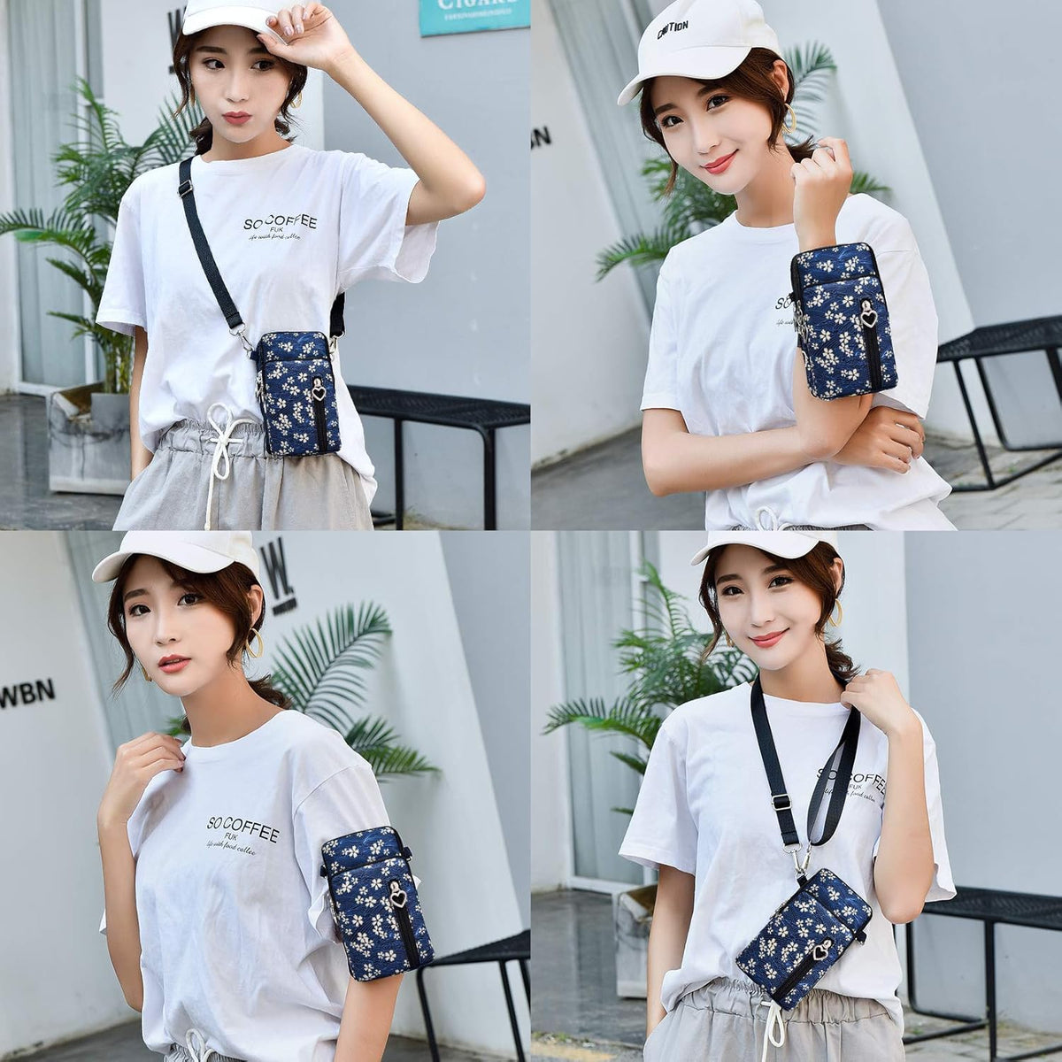 Lightweight Small Crossbody bags Cell Phone Purses Travel Pouch Shoulder Bag for Women - Colors B