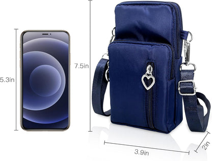 Lightweight Small Crossbody bags Cell Phone Purses Travel Pouch Shoulder Bag for Women - Colors B