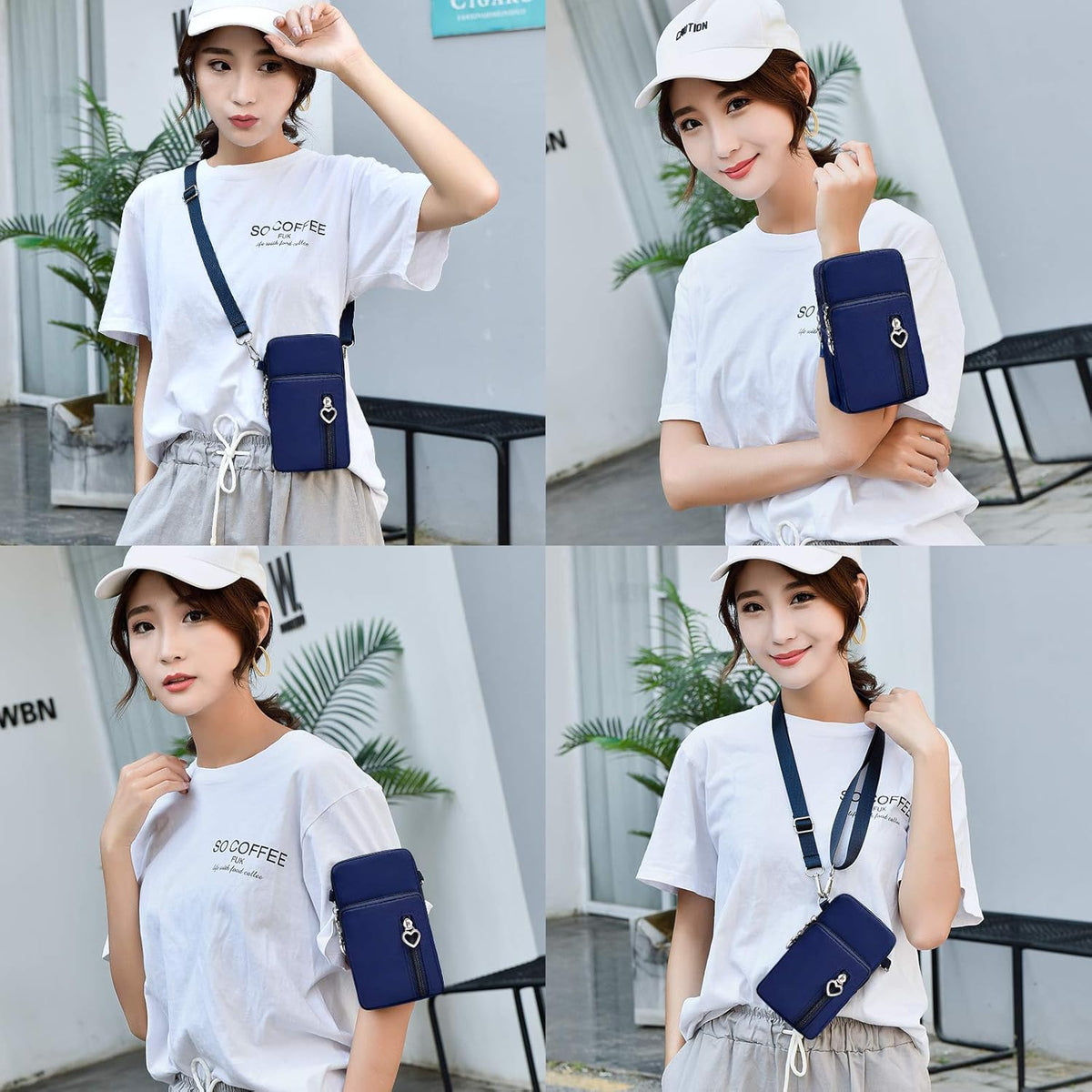 Lightweight Small Crossbody bags Cell Phone Purses Travel Pouch Shoulder Bag for Women - Colors B