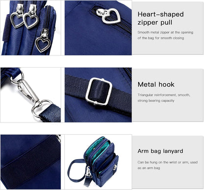 Lightweight Small Crossbody bags Cell Phone Purses Travel Pouch Shoulder Bag for Women - Colors B