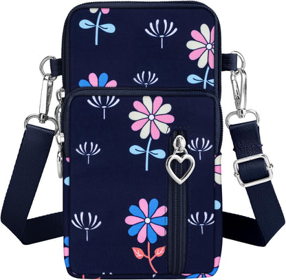 Lightweight Small Crossbody bags Cell Phone Purses Travel Pouch Shoulder Bag for Women - Colors B