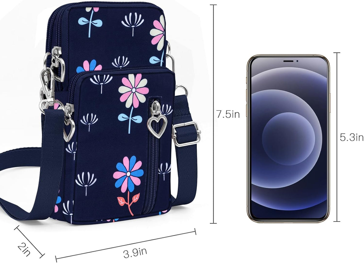 Lightweight Small Crossbody bags Cell Phone Purses Travel Pouch Shoulder Bag for Women - Colors B