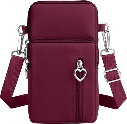 Lightweight Small Crossbody bags Cell Phone Purses Travel Pouch Shoulder Bag for Women - Colors B