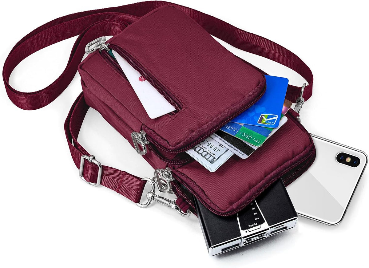 Lightweight Small Crossbody bags Cell Phone Purses Travel Pouch Shoulder Bag for Women - Colors B