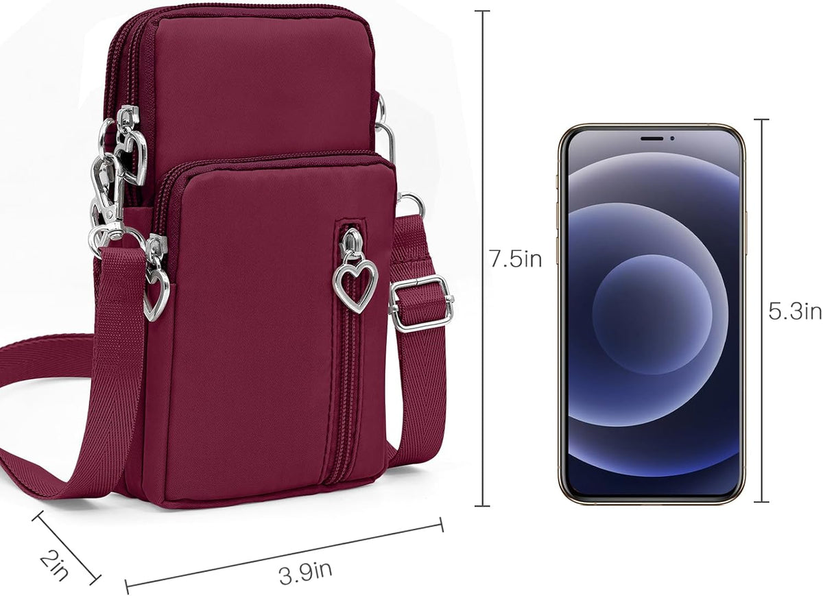 Lightweight Small Crossbody bags Cell Phone Purses Travel Pouch Shoulder Bag for Women - Colors B