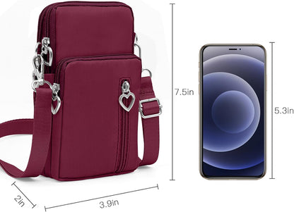 Lightweight Small Crossbody bags Cell Phone Purses Travel Pouch Shoulder Bag for Women - Colors B