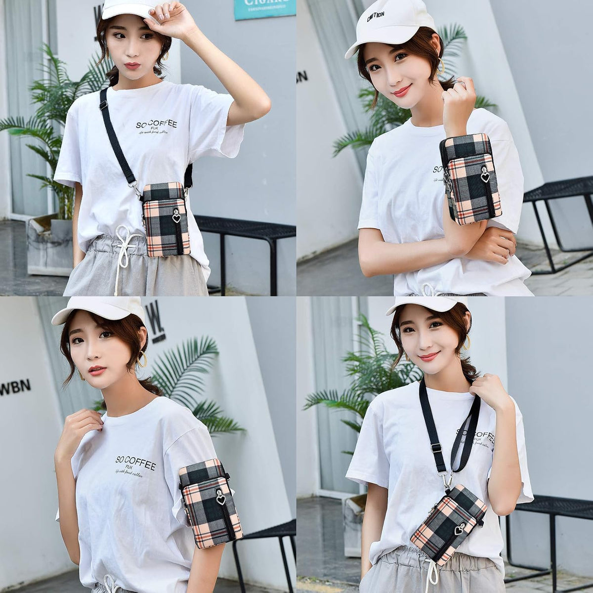 Lightweight Small Crossbody bags Cell Phone Purses Travel Pouch Shoulder Bag for Women - Colors B