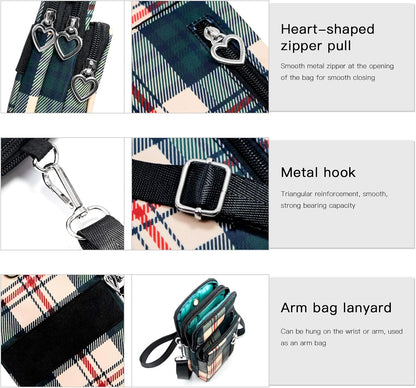 Lightweight Small Crossbody bags Cell Phone Purses Travel Pouch Shoulder Bag for Women - Colors B