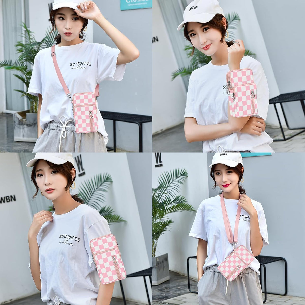 Lightweight Small Crossbody bags Cell Phone Purses Travel Pouch Shoulder Bag for Women - Colors B