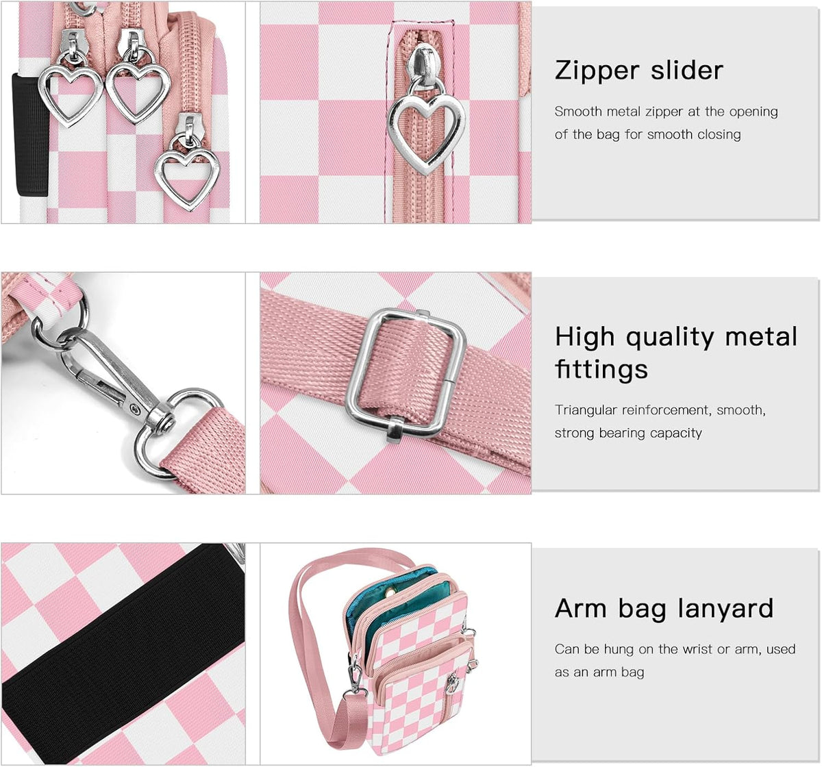 Lightweight Small Crossbody bags Cell Phone Purses Travel Pouch Shoulder Bag for Women - Colors B