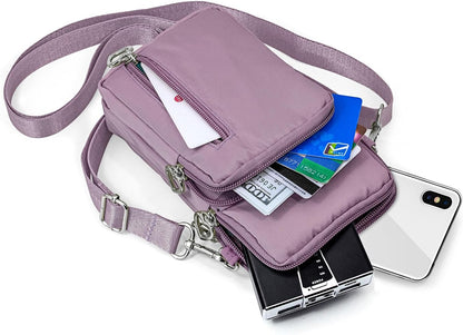 Lightweight Small Crossbody bags Cell Phone Purses Travel Pouch Shoulder Bag for Women - Colors B
