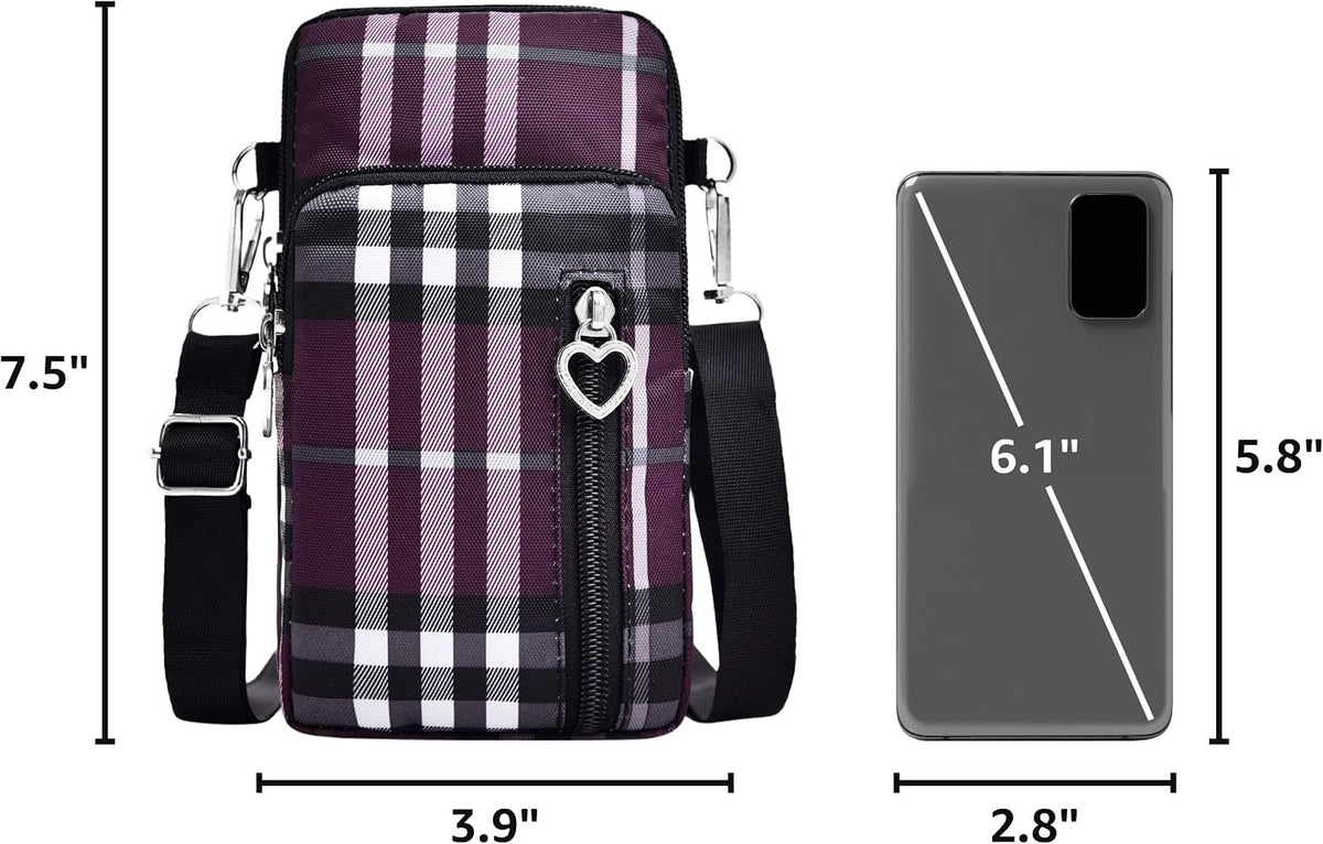 Lightweight Small Crossbody bags Cell Phone Purses Travel Pouch Shoulder Bag for Women - Colors B