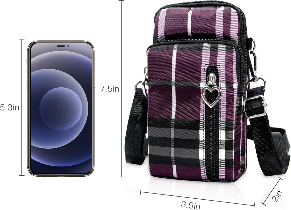 Lightweight Small Crossbody bags Cell Phone Purses Travel Pouch Shoulder Bag for Women - Colors B