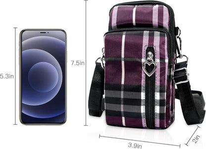 Lightweight Small Crossbody bags Cell Phone Purses Travel Pouch Shoulder Bag for Women - Colors B