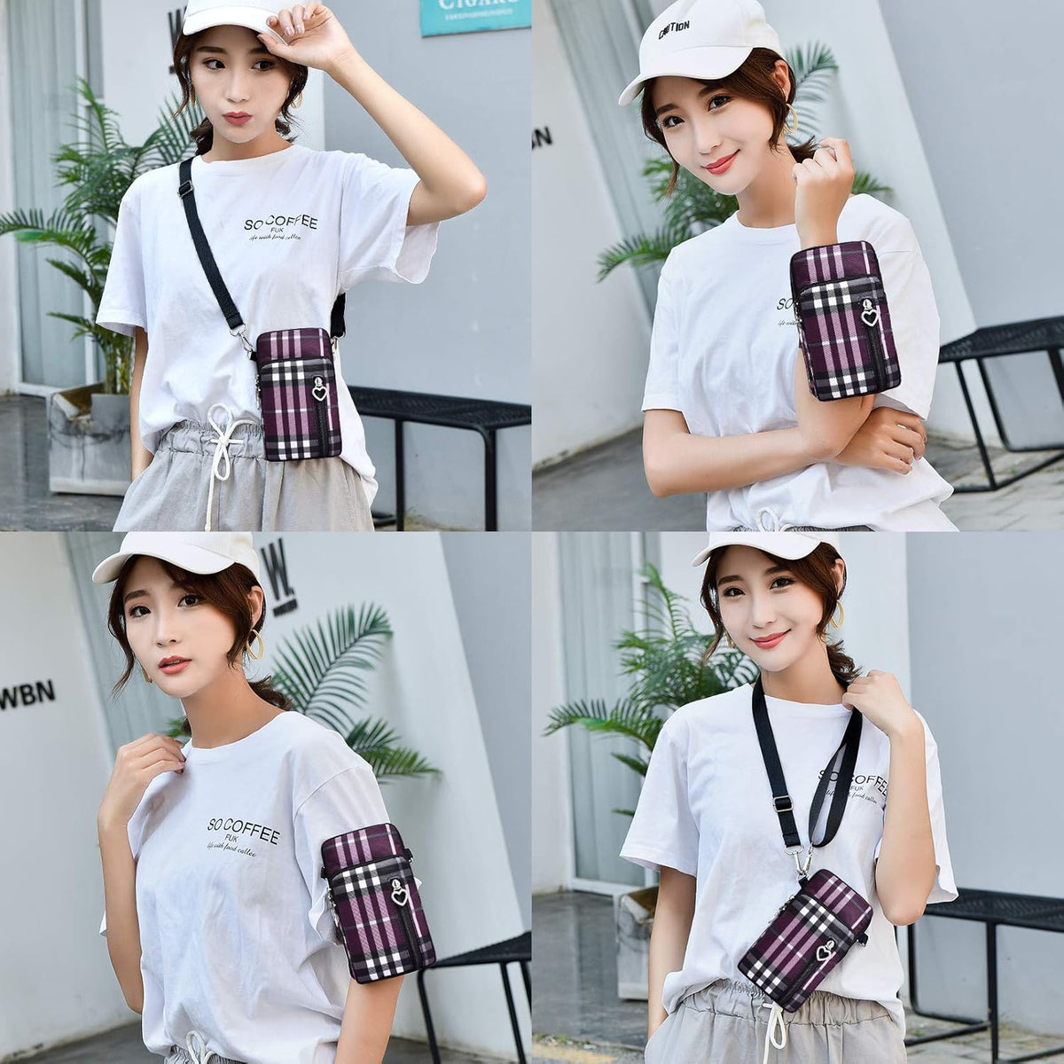 Lightweight Small Crossbody bags Cell Phone Purses Travel Pouch Shoulder Bag for Women - Colors B