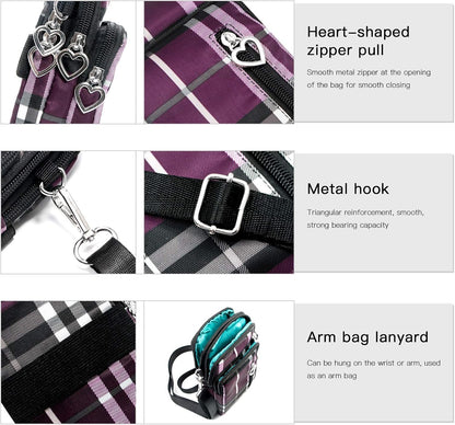 Lightweight Small Crossbody bags Cell Phone Purses Travel Pouch Shoulder Bag for Women - Colors B