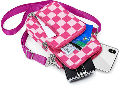 Lightweight Small Crossbody bags Cell Phone Purses Travel Pouch Shoulder Bag for Women - Colors B