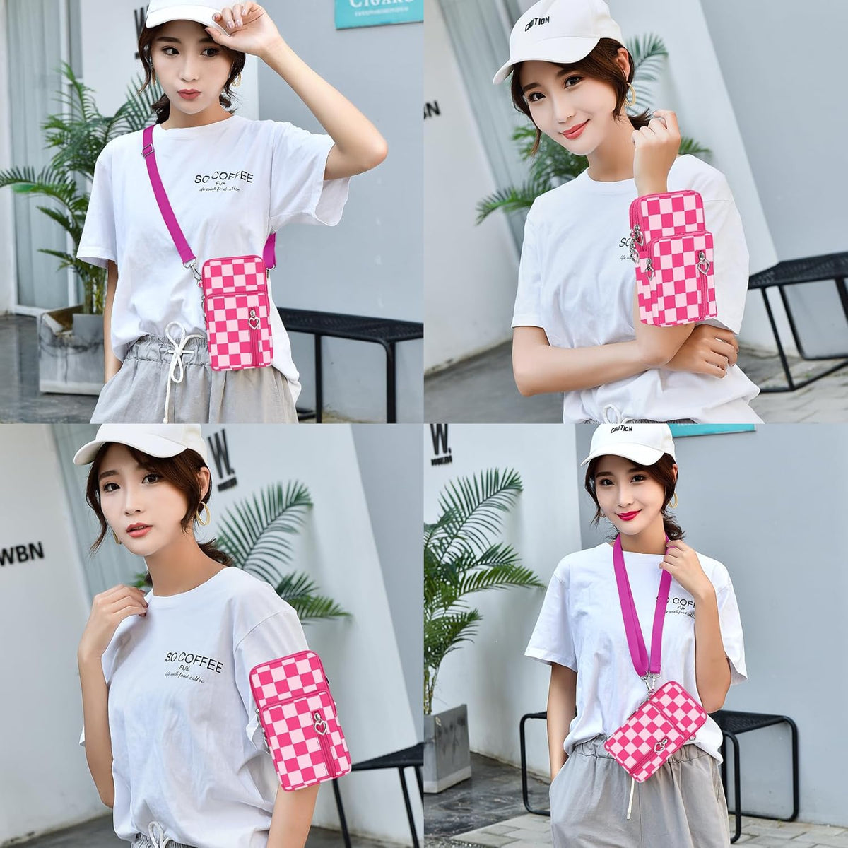 Lightweight Small Crossbody bags Cell Phone Purses Travel Pouch Shoulder Bag for Women - Colors B