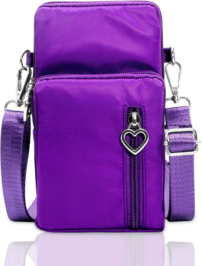 Lightweight Small Crossbody bags Cell Phone Purses Travel Pouch Shoulder Bag for Women - Colors B