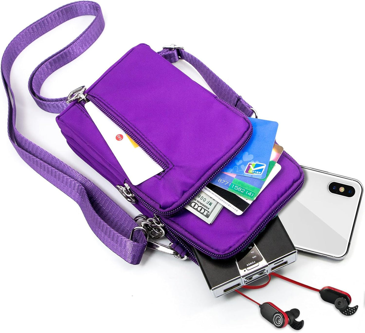 Lightweight Small Crossbody bags Cell Phone Purses Travel Pouch Shoulder Bag for Women - Colors B