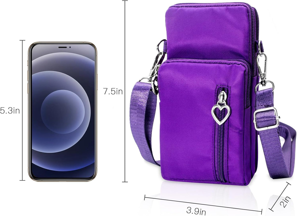 Lightweight Small Crossbody bags Cell Phone Purses Travel Pouch Shoulder Bag for Women - Colors B