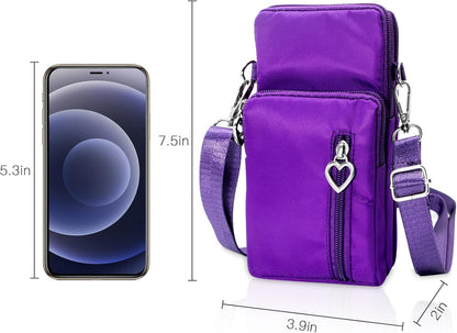 Lightweight Small Crossbody bags Cell Phone Purses Travel Pouch Shoulder Bag for Women - Colors B