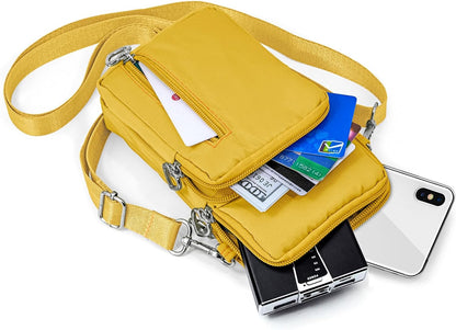 Lightweight Small Crossbody bags Cell Phone Purses Travel Pouch Shoulder Bag for Women - Colors B