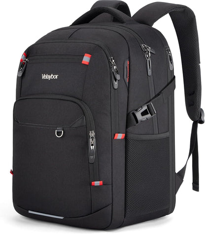 40L Expandable Laptop Backpack, Anti-thief Travel Backpack with USB Charging Port, Airline Approved Business Waterproof Carry on Luggage, Fits 15.6" Laptop for Men Women