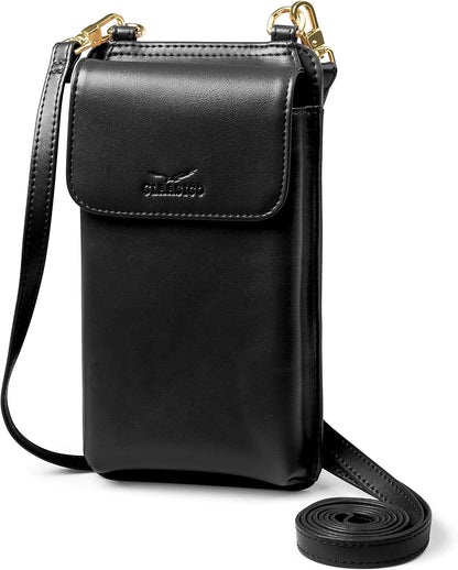 Crossbody Phone Purse for Women – RFID Phone Case Wallet w/Magnetic Closure & Separate Zipper Pocket Crossbody Bag