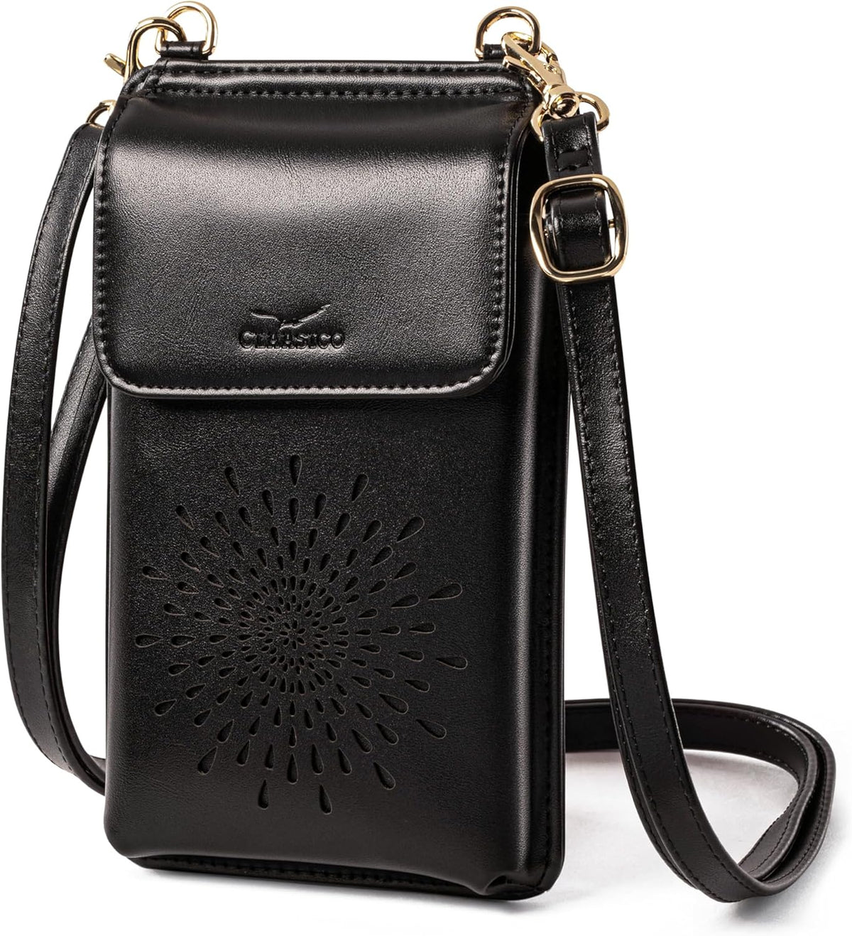 Crossbody Phone Purse for Women – RFID Phone Case Wallet w/Magnetic Closure & Separate Zipper Pocket Crossbody Bag