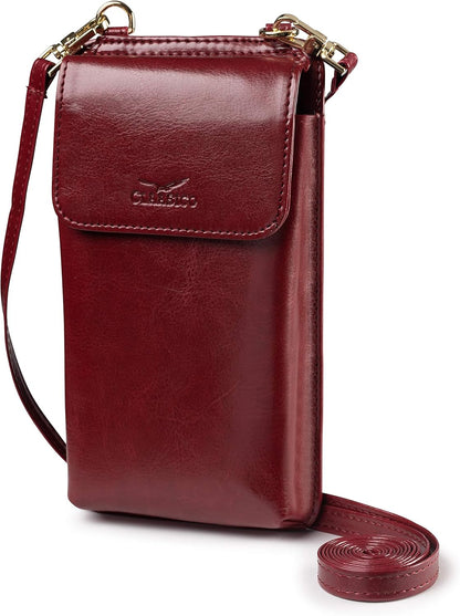 Crossbody Phone Purse for Women – RFID Phone Case Wallet w/Magnetic Closure & Separate Zipper Pocket Crossbody Bag
