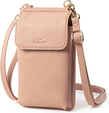 Crossbody Phone Purse for Women – RFID Phone Case Wallet w/Magnetic Closure & Separate Zipper Pocket Crossbody Bag