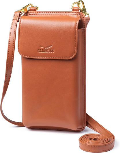 Crossbody Phone Purse for Women – RFID Phone Case Wallet w/Magnetic Closure & Separate Zipper Pocket Crossbody Bag