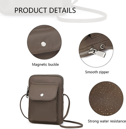 nylon Crossbody Lanyard Mobile Phone Bag Stylish Accessory With Adjustable Strap - Colors A