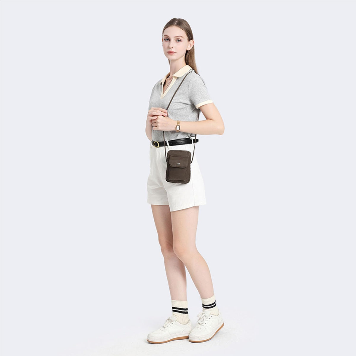nylon Crossbody Lanyard Mobile Phone Bag Stylish Accessory With Adjustable Strap - Colors A