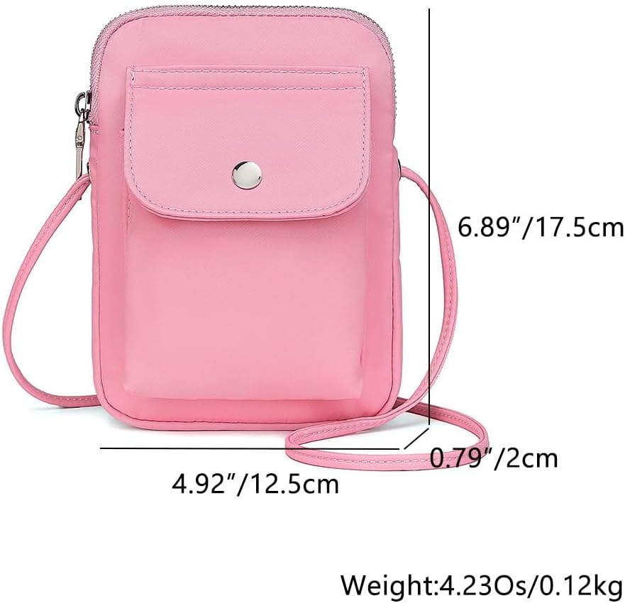 nylon Crossbody Lanyard Mobile Phone Bag Stylish Accessory With Adjustable Strap - Colors A