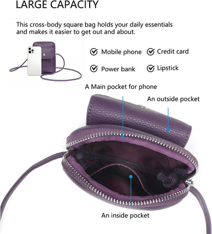 nylon Crossbody Lanyard Mobile Phone Bag Stylish Accessory With Adjustable Strap - Colors A