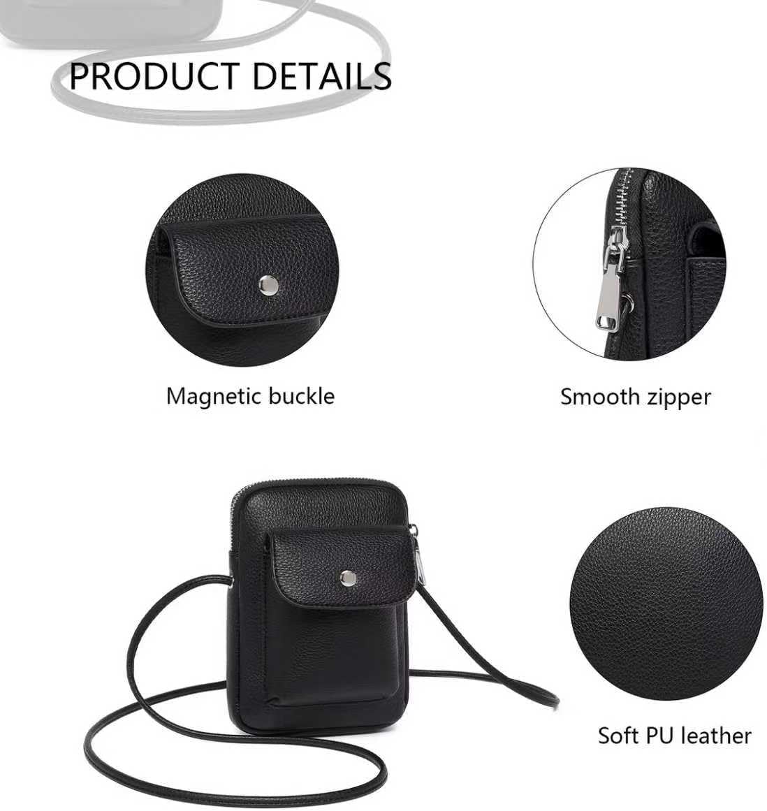 nylon Crossbody Lanyard Mobile Phone Bag Stylish Accessory With Adjustable Strap - Colors A