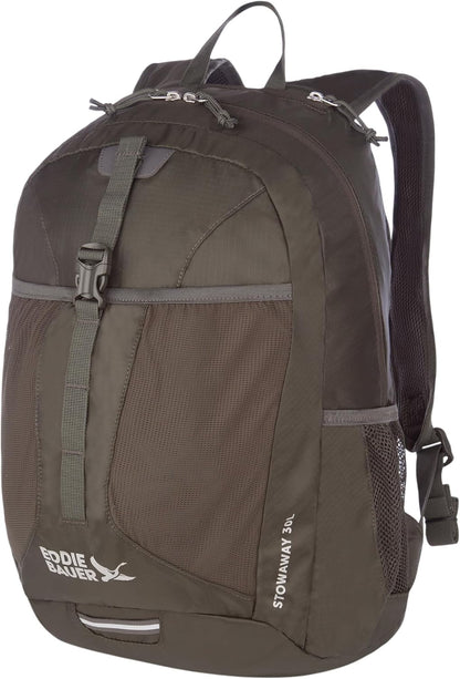 Stowaway Packable Backpack | Travel | Outdoor | Lightweight | Foldable | Durable | Ripstop Polyester | 30L - Dark Forest