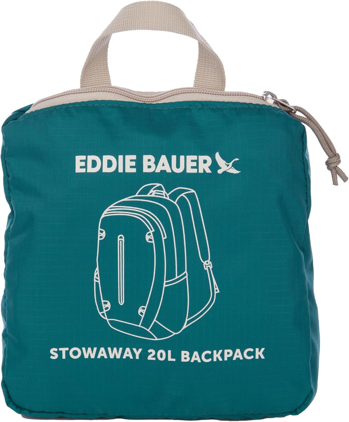 Stowaway Packable Backpack | Travel | Outdoor | Lightweight | Foldable | Durable | Ripstop Polyester | 30L - Dark Forest