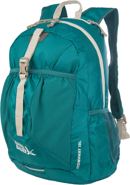 Stowaway Packable Backpack | Travel | Outdoor | Lightweight | Foldable | Durable | Ripstop Polyester | 30L - Dark Forest