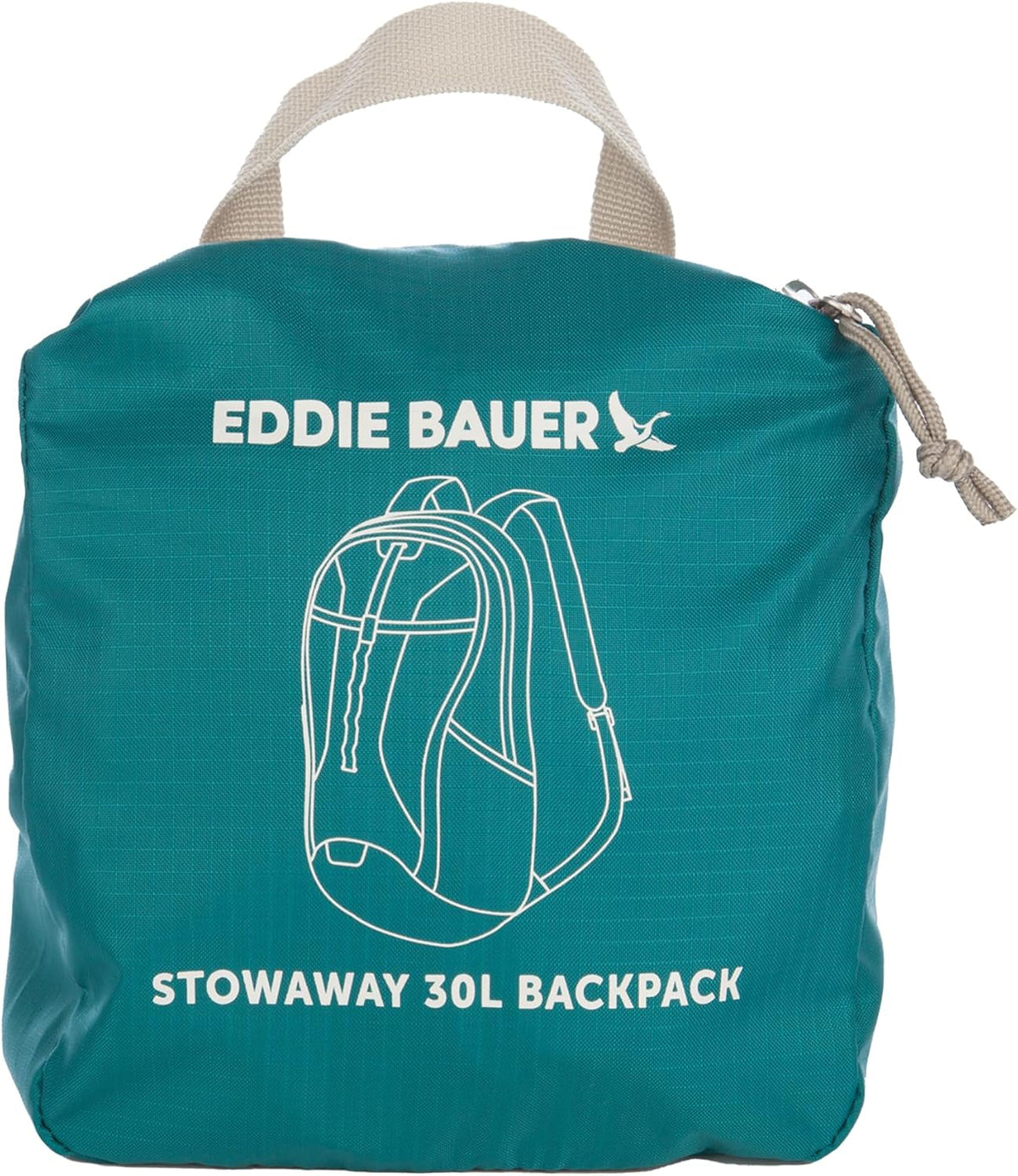 Stowaway Packable Backpack | Travel | Outdoor | Lightweight | Foldable | Durable | Ripstop Polyester | 30L - Dark Forest